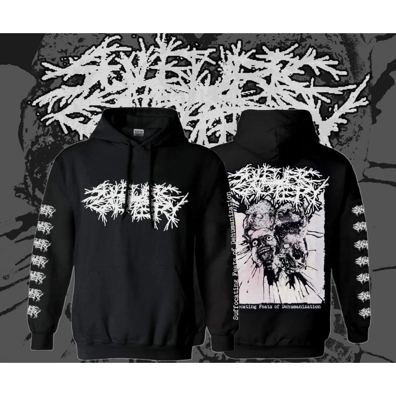 HOODIE Sulfuric Cautery  Suffocating Feats  Of Dehumanization