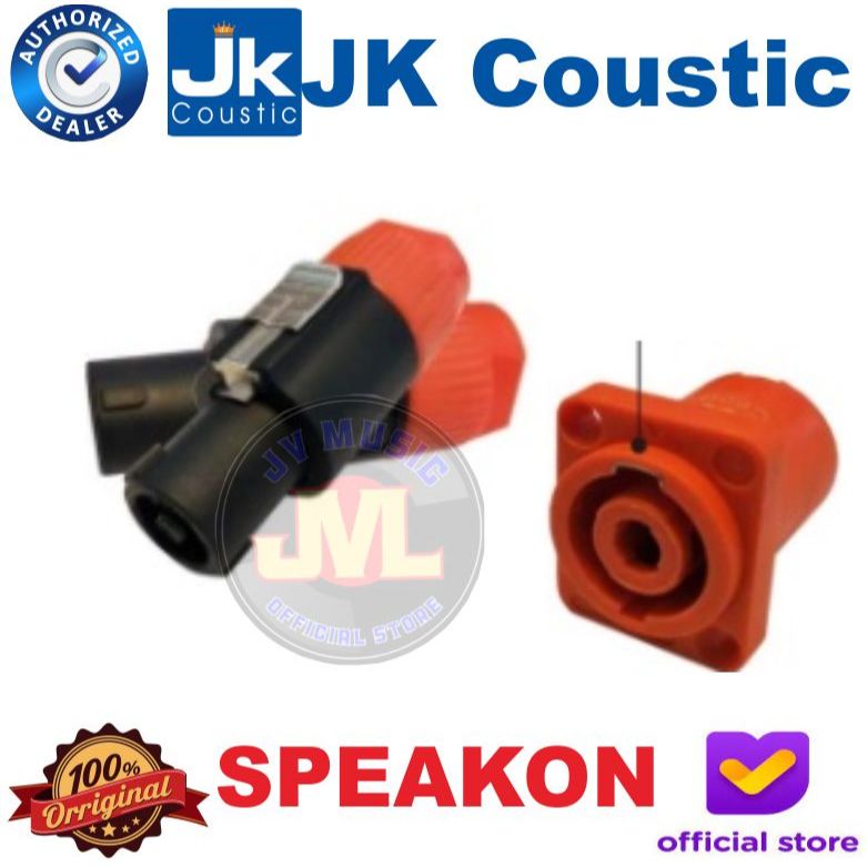 Jk Coustic JNL4 Konektor Speakon 4 Pin Jk Coustic JNL-4 Jack Speakon 4Pin Original