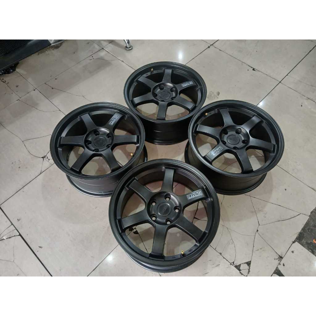 VELG SECOND TE37 RING17 LEBAR 7 LUBANG 5X114 ET40 RUSH XPANDER INNOVA HRV XL7 LUXIO