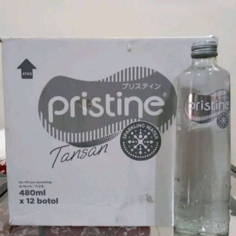 

PRISTINE Tansan Sparkling Water Botol Kaca 480ml(isi 12 Botol)