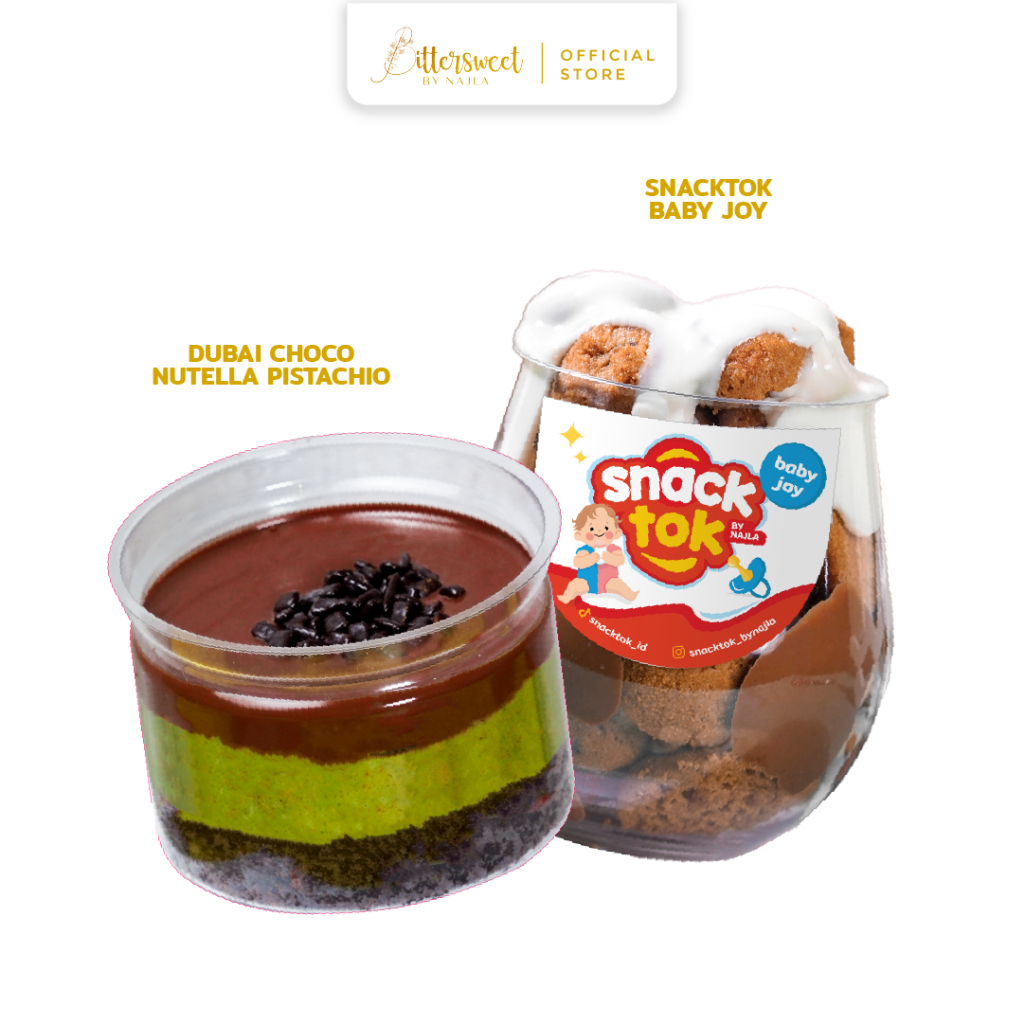 

Dubai Choco Nutella Pistachio + Snacktok Baby Joy