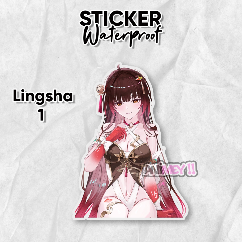 

Stiker Lingsha Honkai Star Rail / Sticker Anime Waterproof