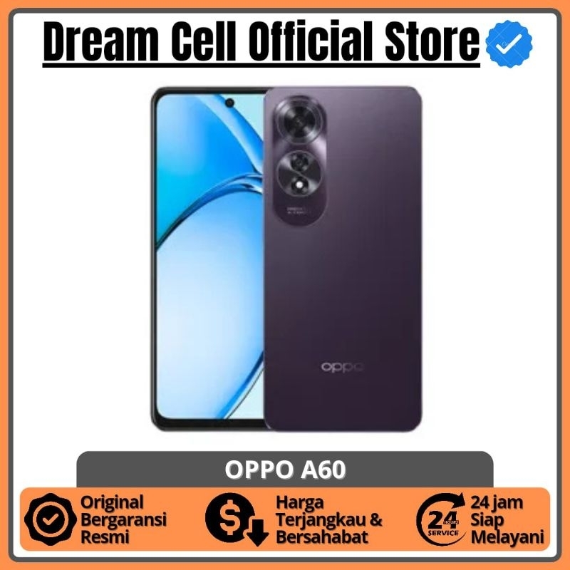 OPPO A60 8/256 Body Tahan Banting Garansi Resmi
