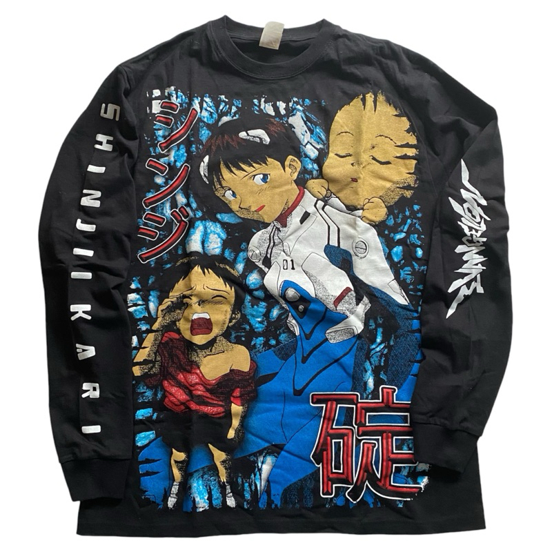 EVANGELION SHINJI IKARI KAOS LONGSLEEVE BOOTLEG BY YAMA THANATOS