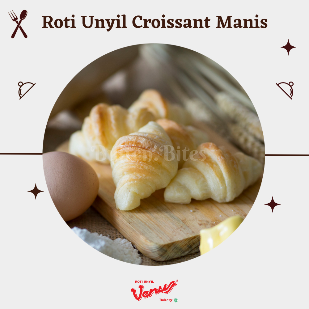 

BuitenBites / Roti unyil Venus croissant manis jajanan sehat dari bogor cemilan manis snack keluarga