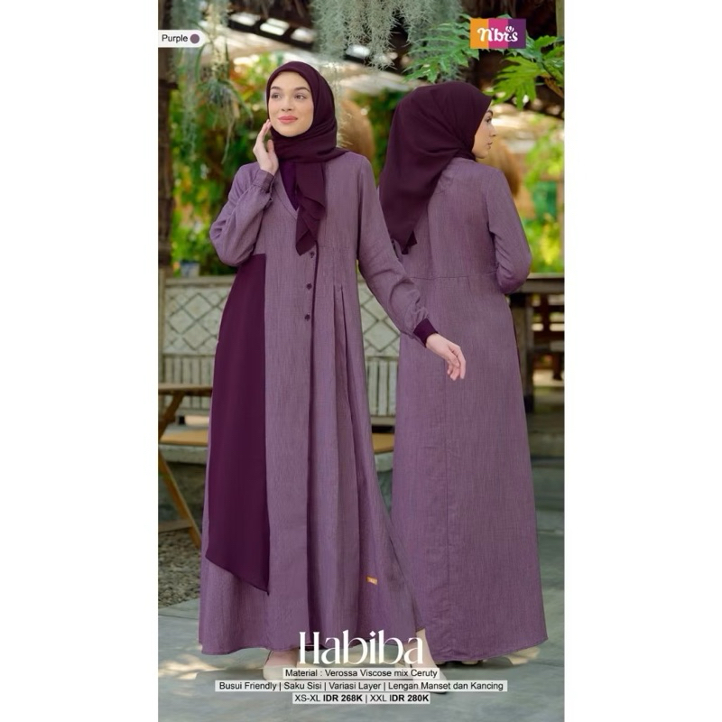 Nibras Habiba | Gamis Wanita | Gamis Dewasa | Gamis Nibras