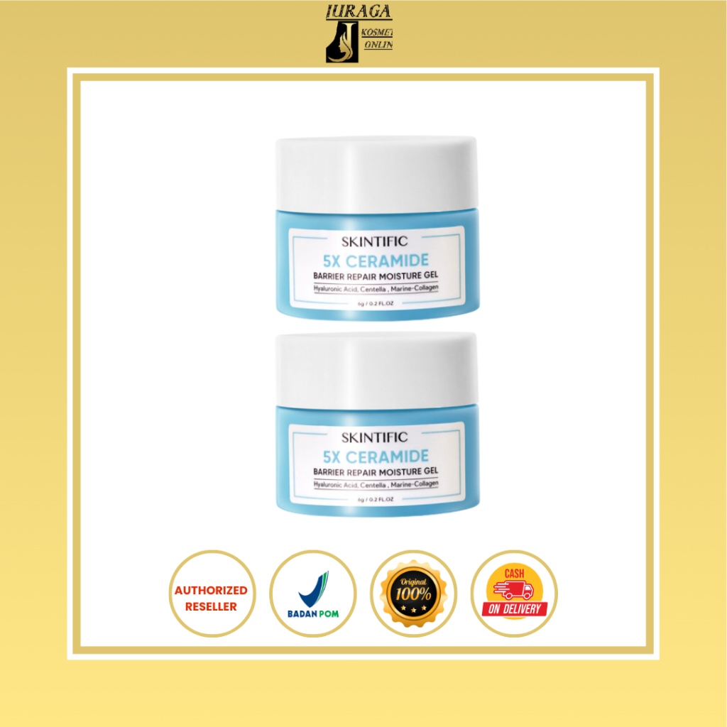 SKINTIFIC 5X (mini) Ceramide Barrier Repair Moisturizer Gel 6Gr (KECIL) BPOM