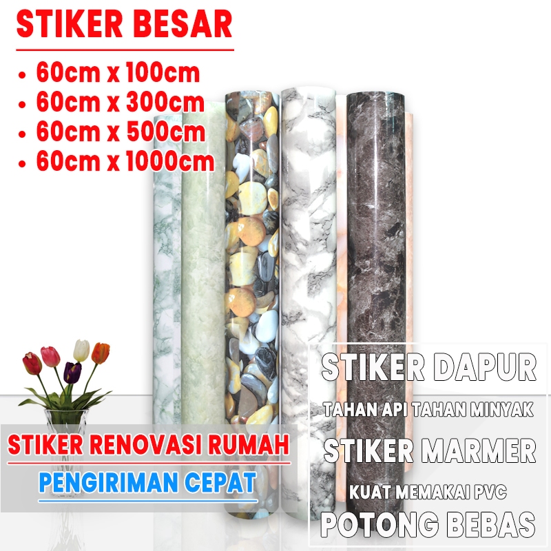 【impor】Stiker Besar Pakaian Rumen 60cm x 100cm stiker wallpaper dapur wallpaper dapur marmer wallpap