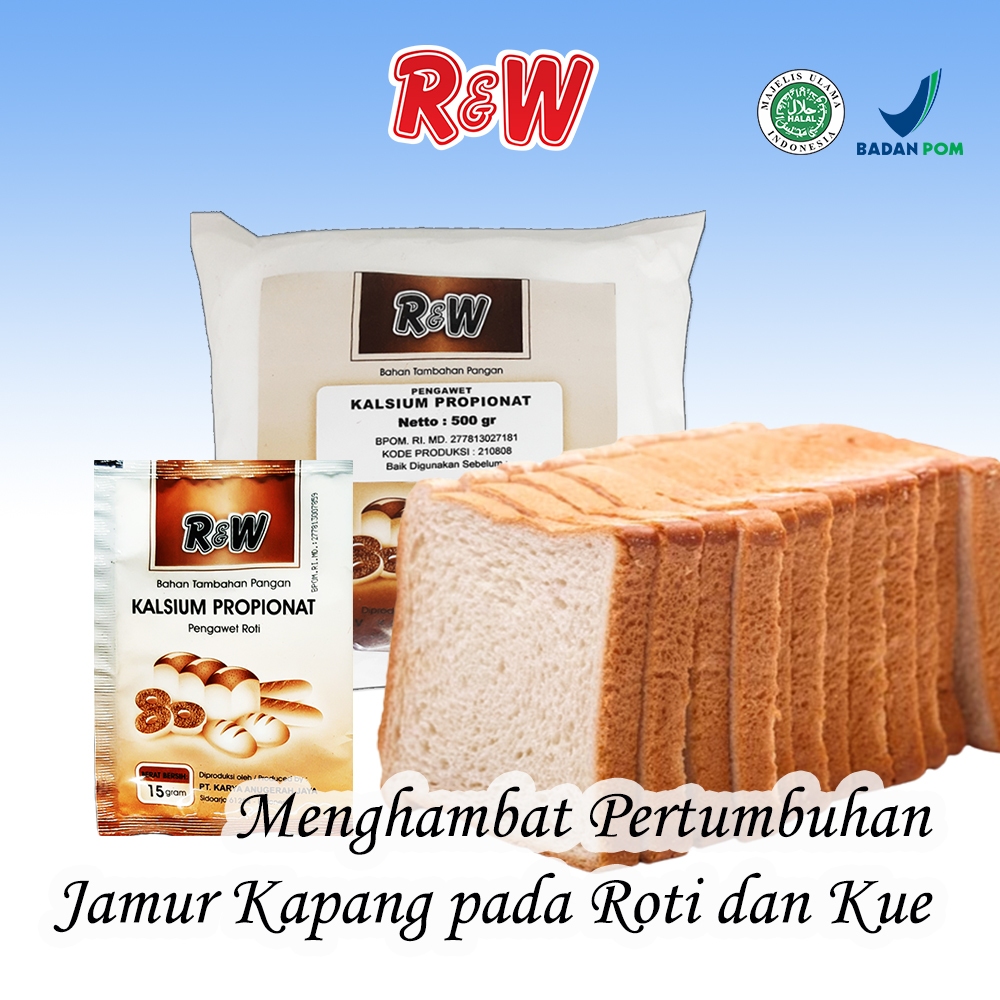 

KALPRO (kalsium propionat)Ukuran 15gram Pengawet Makanan RAJAWALI R&W RW