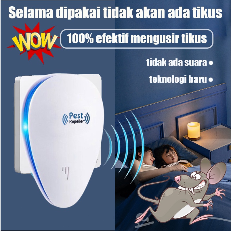 【100% pengusir tikus】alat pengusir tikus dan nyamuk/alat pengusir tikus dan serangga/Mengusir kecoa 