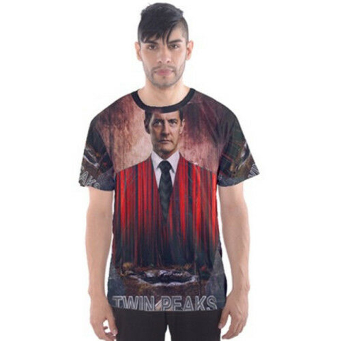 Kaos TwinPeaks Tshirt Fullprint Bahan Polyester Jersey [PO 3 Hari]