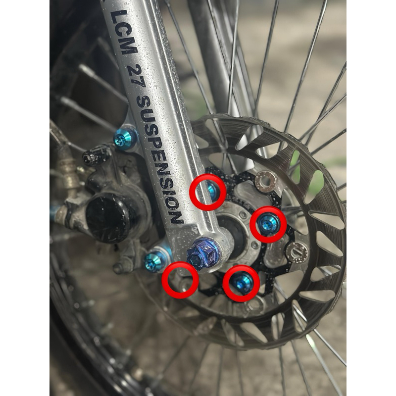 Baut Disc MIO FINO isi 4 Titanium GR5