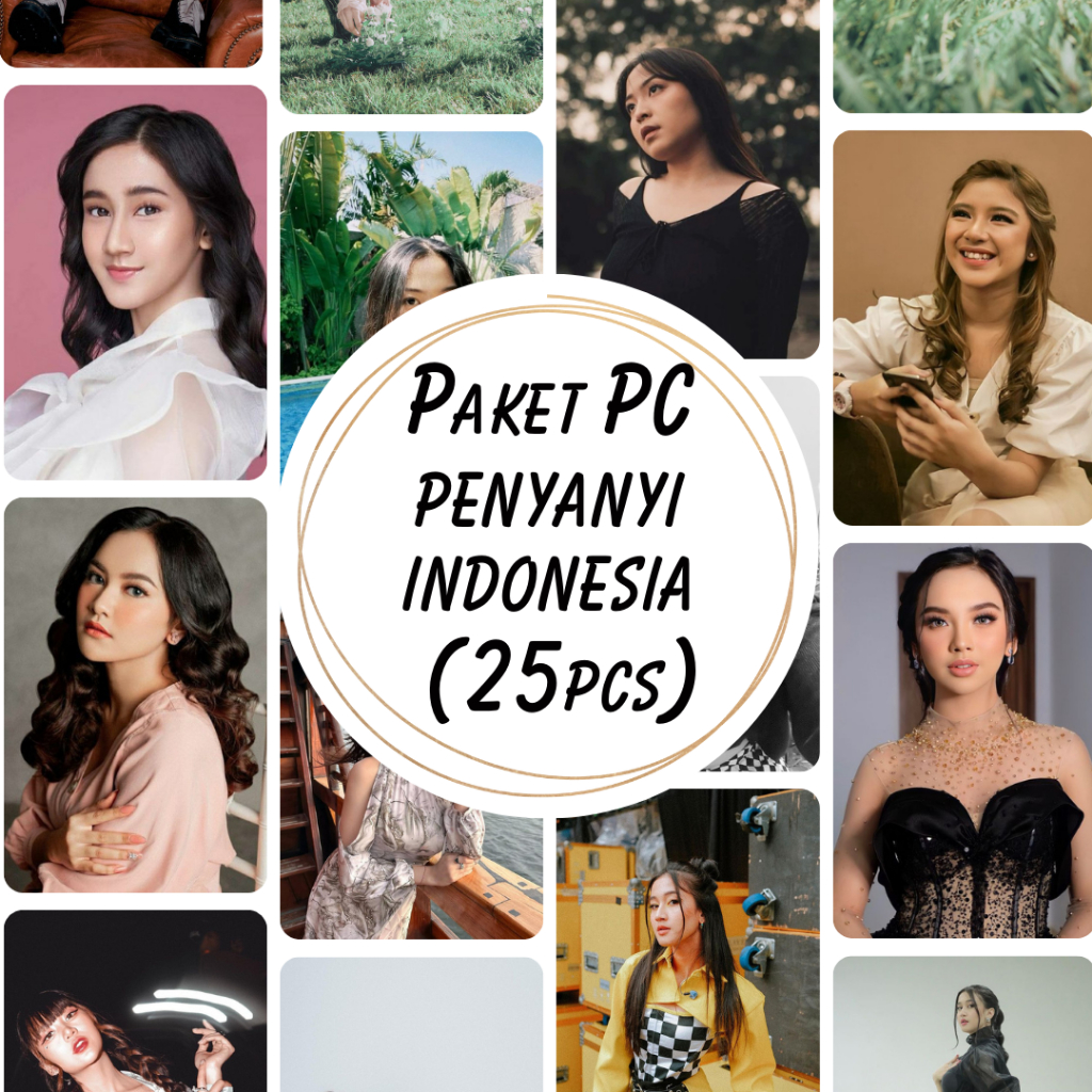 (ISI 25 PCS) Photocard Penyanyi Indonesia - Tiara Andini Lyodra Bernadya Mahalini Ghea dll