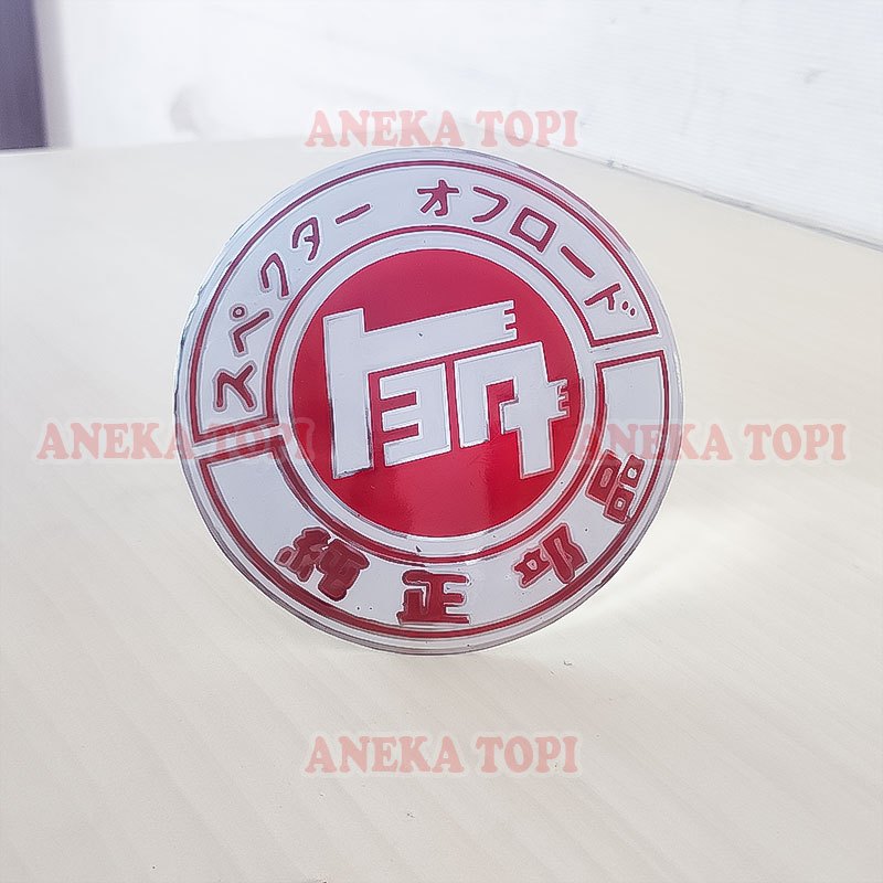 Emblem Grill TEQ Toyota Retro Emblem Grill Custom Tempelan Grill Mobil - Aneka Topi