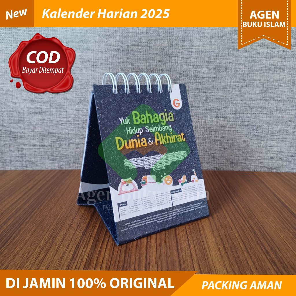 

Kalender Harian Muslim 2025 - Kalender Meja - Kalender Sobek Bisa COD Dijamin Original Gema Insani