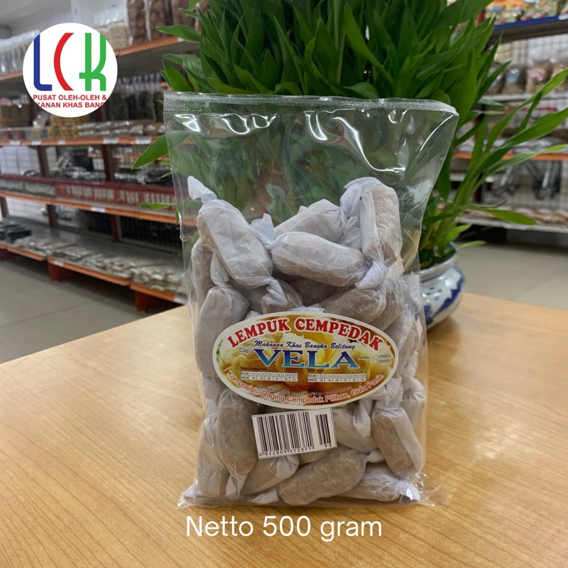 

Lempuk Cempedak manisan khas Bangka merk Vela netto 500 gram
