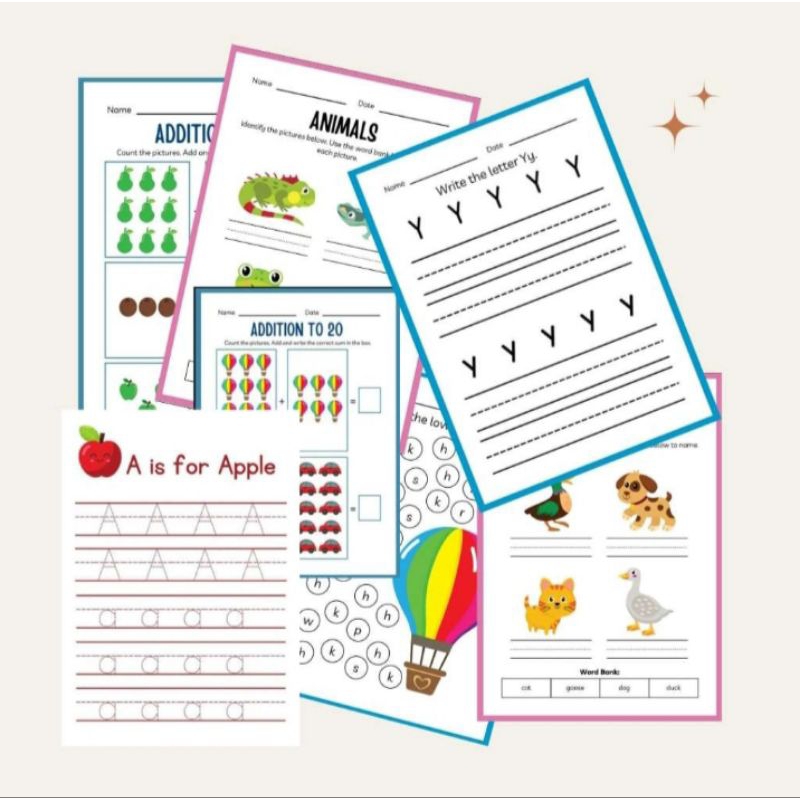 Worksheet Anak, 1000++ Printable worksheet Anak Usia Dini (2 - 7 tahun)