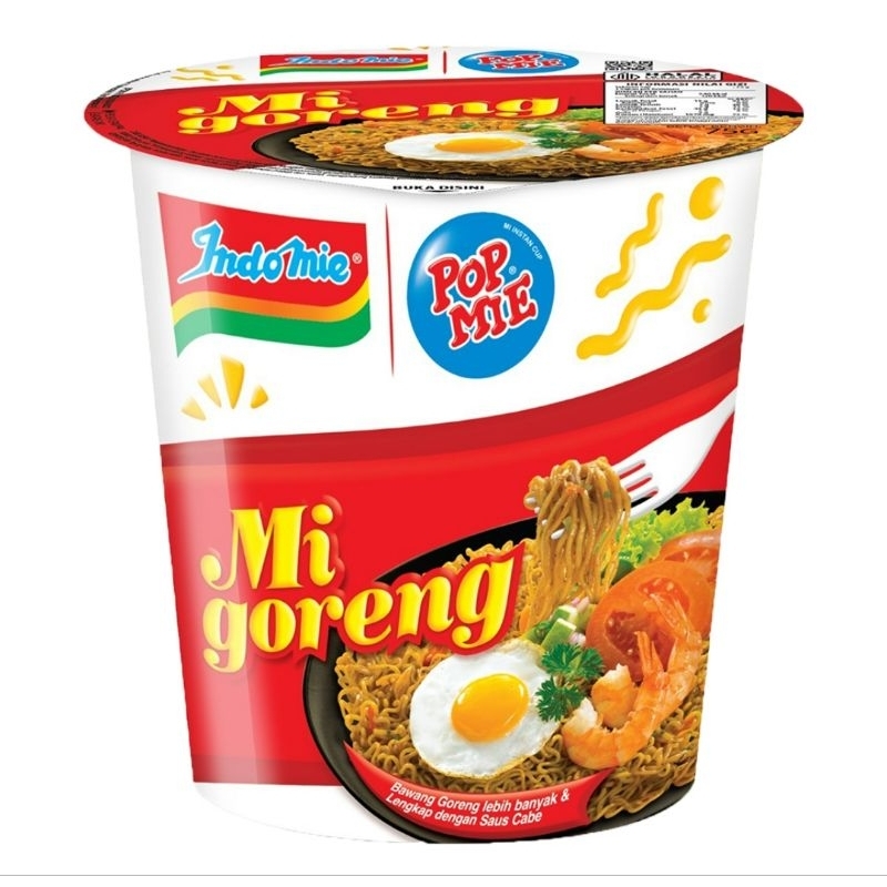 

Indomie Mi Goreng Pop Mie Cup isi 80 gram
