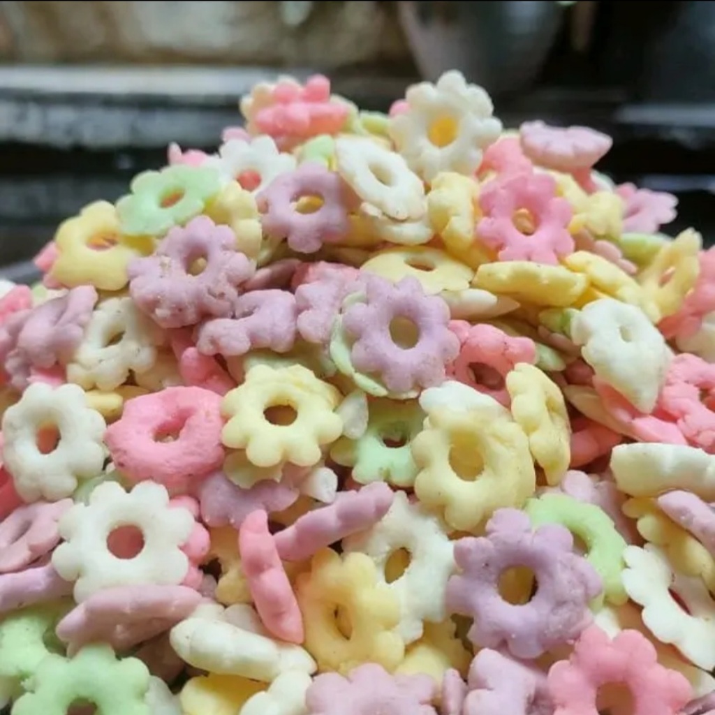 

sakura warna warni kemasan 1kg dan 500gram
