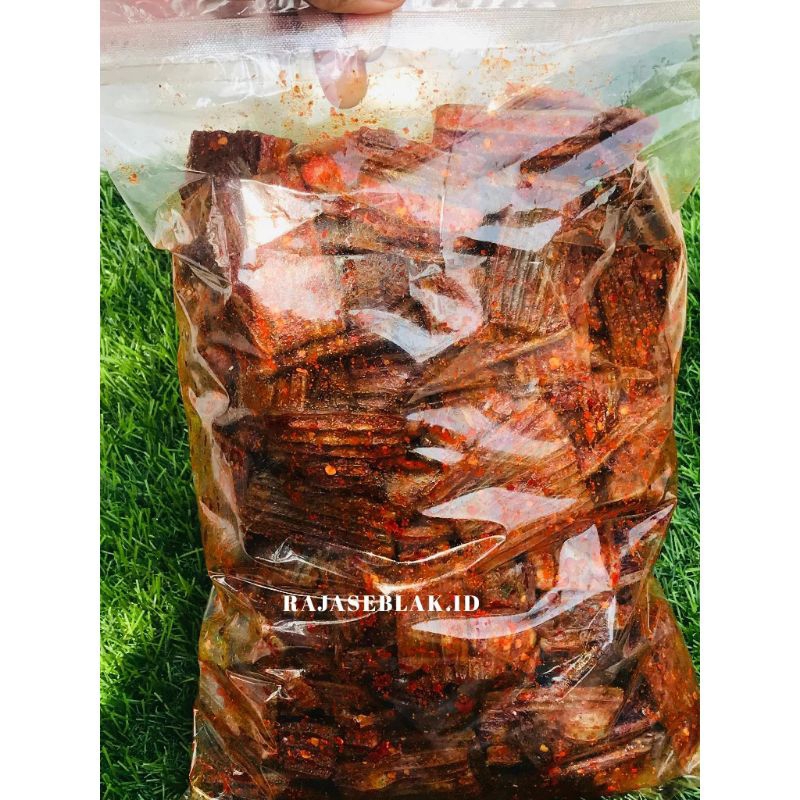 

Kerupuk Jengkol bantat extra pedas daun jeruk/ isi 1Kg/ cemilan instan