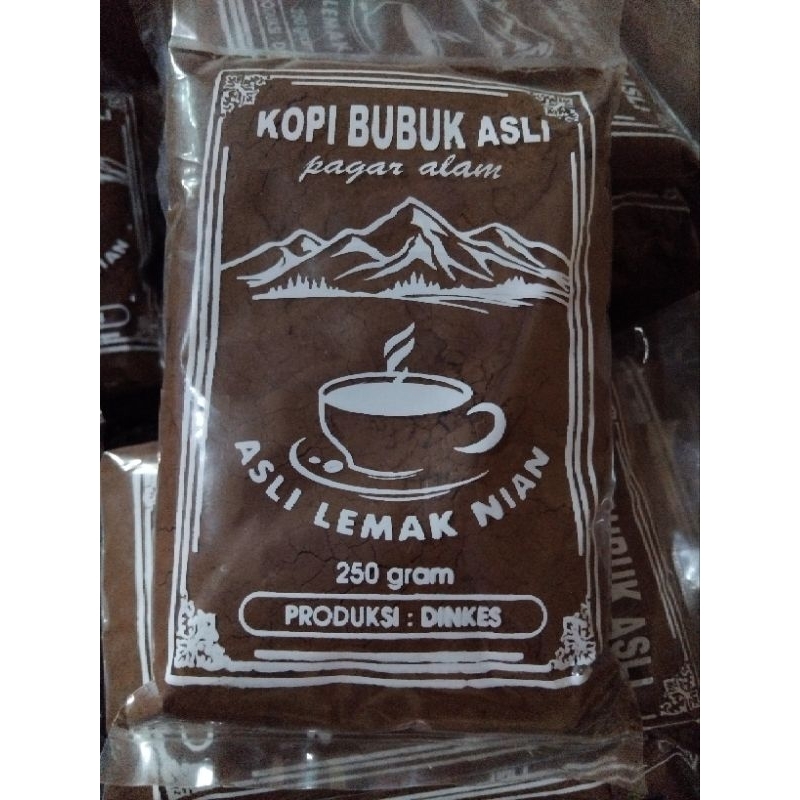 

Kopi Bubuk Hitam Pagar Alam 250gr