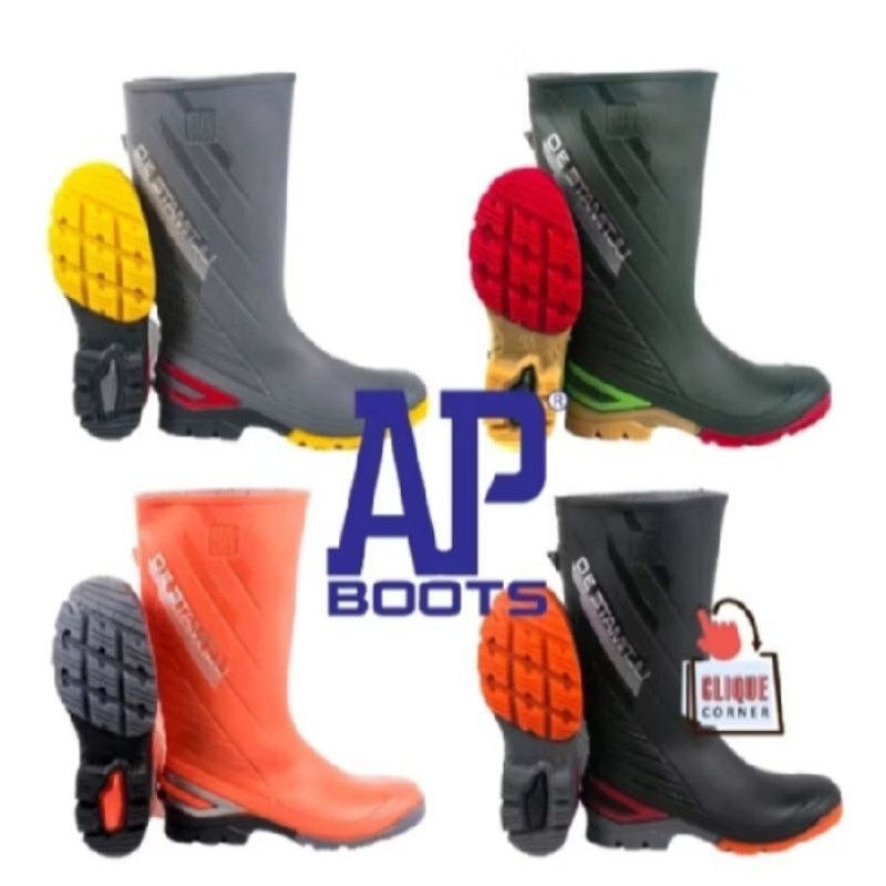 sepatu boots AP / safety AP boots ultimate 2015 hitam abu