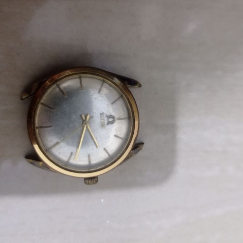 jam tangan pria antik vintage merk Titus swiss otomatis kondisi tidak hidup