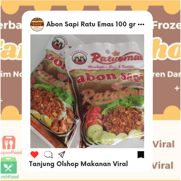 

Abon Sapi Ratu Emas 100 gr