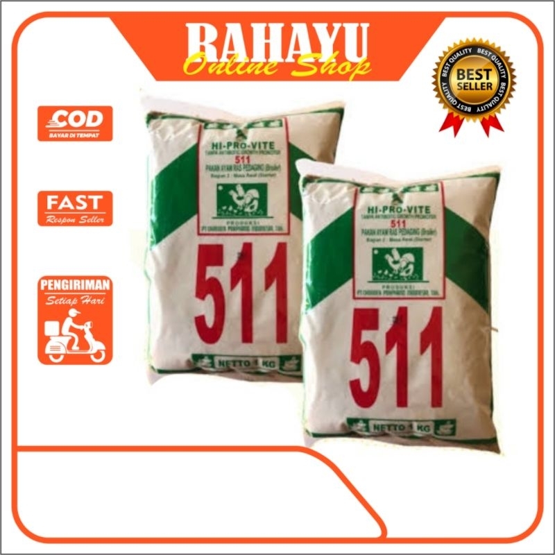 RHY VOER 511 ORIGINAL || Pur Pakan Ayam Kemasan 1 Kg