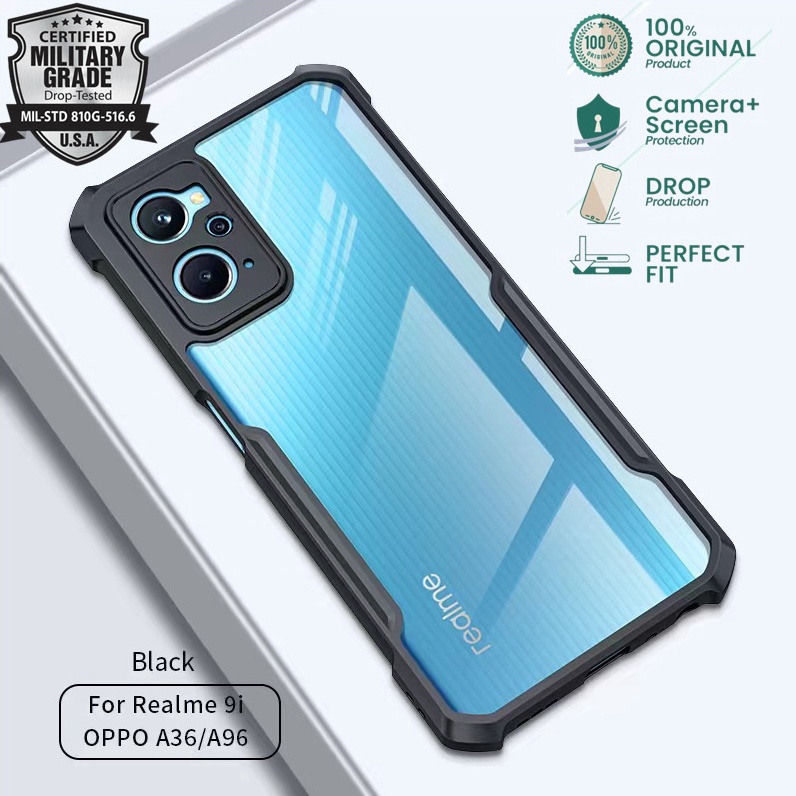Tambahan 1 Case Realme 9i Armor Beatle Bumper Airbag Transparan Clear