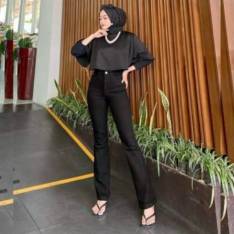 CELANA HW CUTBRAY JEANS CELANA JEANS CUTBRAY WANITA CELANA WANITA KOREA  STYLE CELANA JEANS HIGHWAIS