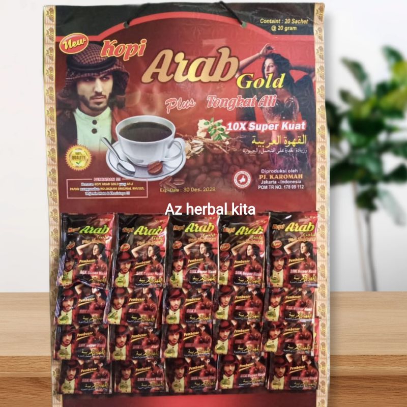 

Kopi Kuat Pria arab gold 20 bungkus