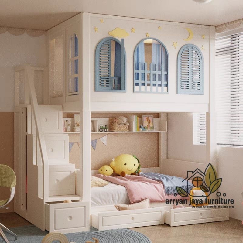 tempat tidur tingkat anak / ranjang susun / kasur tingkat