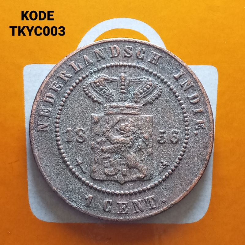 UKI056Coin 1 Cent (Nederlandsch Indie) Thn 1856 Masih Detail (Kode:Tkyc003)