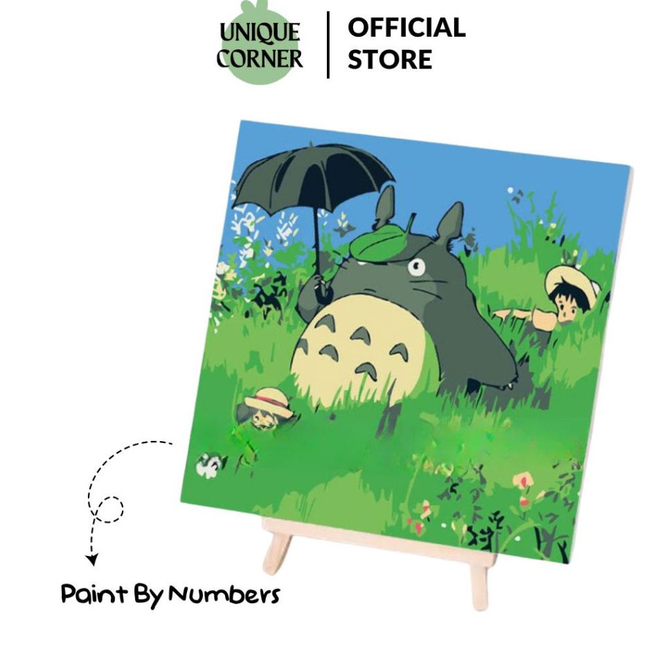 

Ready Terlaris UQ Paket Melukis Paint By Numbers Kit Anak Kanvas Gambar Colouring Belajar Mewarnai STY753