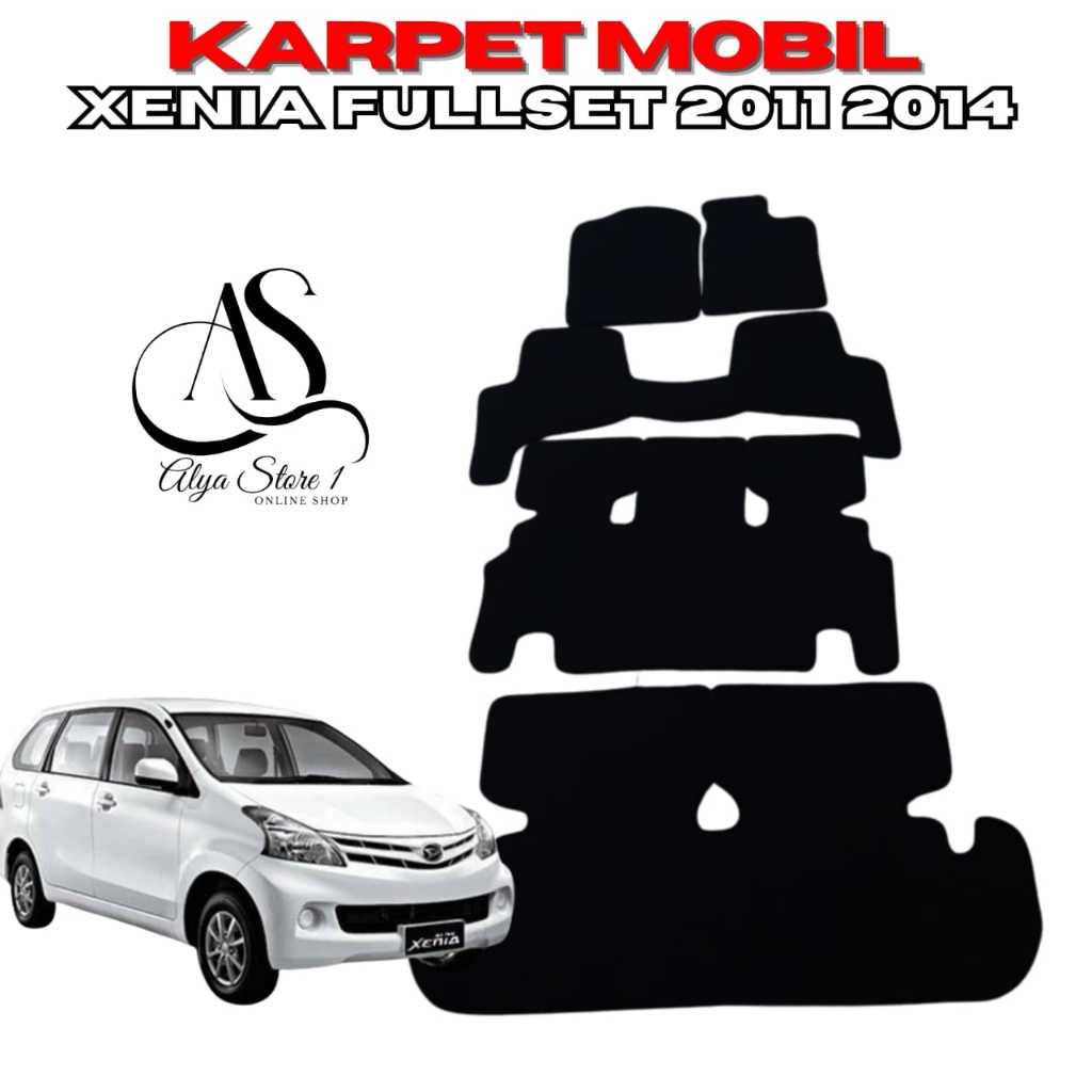 karpet mobil Xenia 2011 2014 full set alas kaki alas karpet matras mobil karet xenia full set