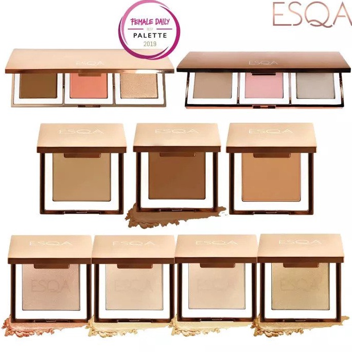 Ready Stok ESQA Trio Goddess Cheek Palette ESQA Goddess Cheek Palette ESQA Cheek Palette ESQA Palett