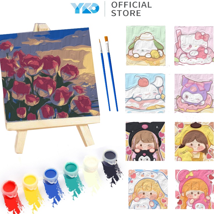 

Kejar Grosir YKO Paint By Number DIY Painting Kit 2x2cm Kit Kartun Canvas Paint By Number Digital Melukis