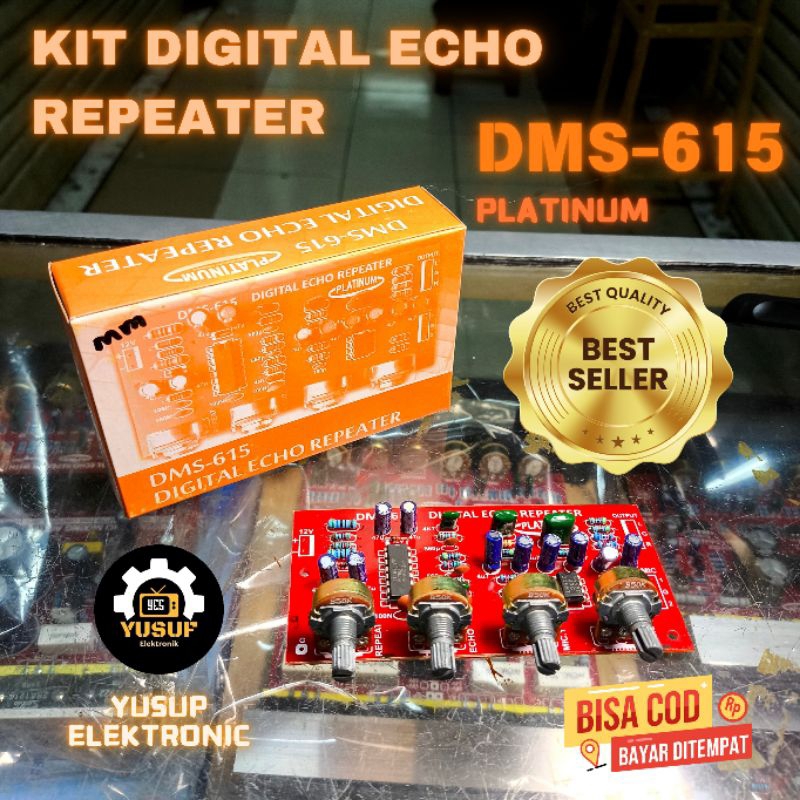 KIT DIGITAL TONE CONTROL ECHO REPEATER MIC KARAOKE DMS 615 PLATINUM