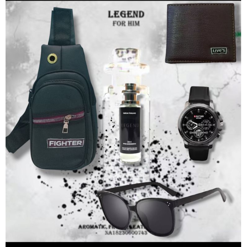 PAKET 5 KEREN TAS MANTAP GRATIS DOMPET KACAMATA PARFUM JAM MAHAL