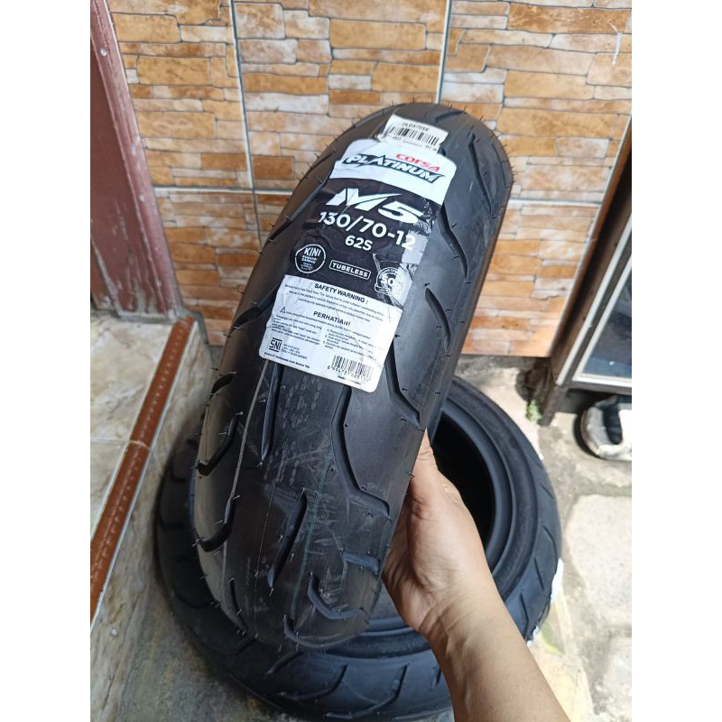 BAN RING 12 UKURAN 130/70 CORSA PLATINUM M5 TUBLES