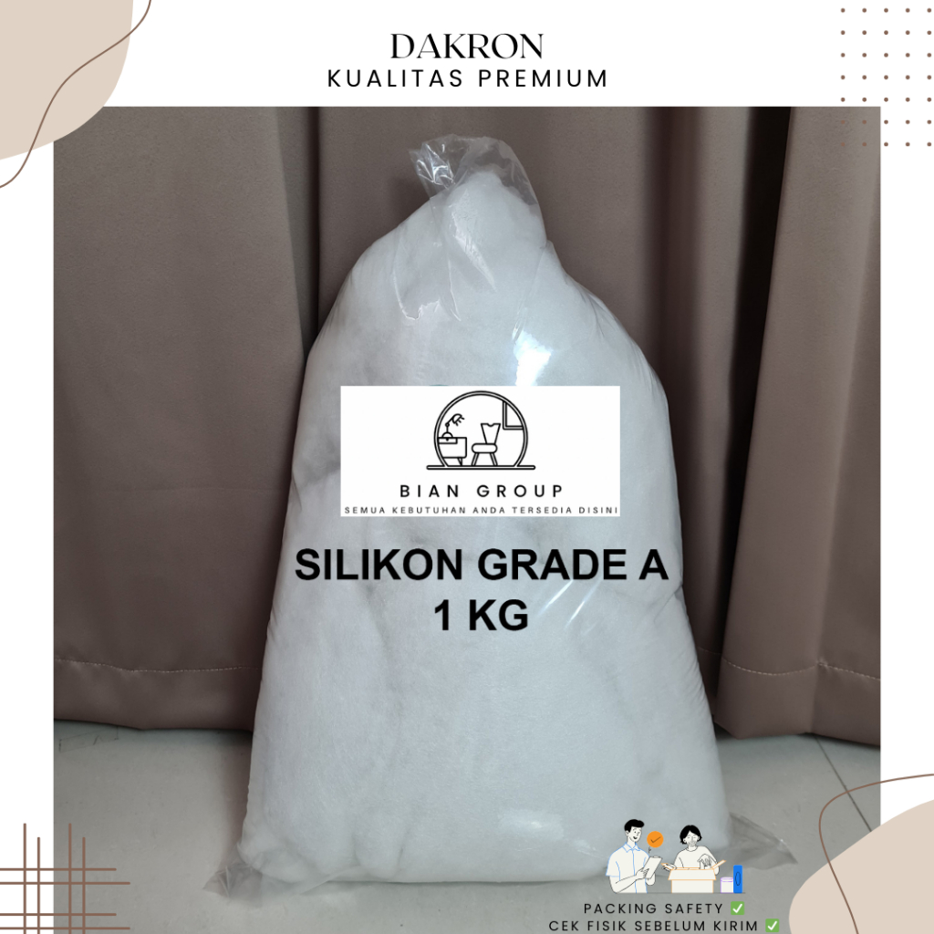 Dakron / Silikon Grade A Harga Grosir | 1KG Dakron Silicon Dacron Silikon Kwalitas Premium
