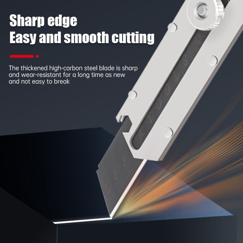 

Pisau Cutter 9 IN 1 / Pisau Kater Tajam / Cutter Sainless Multifungsi