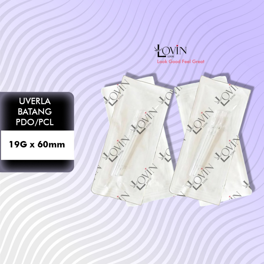 [Satuan] Threads Benang Cuping Hidung PDO/PCL Uverla Ukuran 19G x 38mm / 60mm