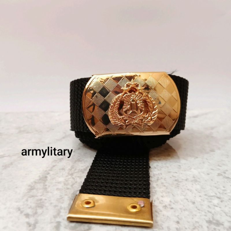 SABUK PDH IKAT PINGGANG POLRI MOTIF KUNINGAN