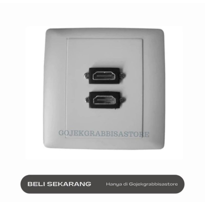 FACEPLATE HDMI 2port / outlet HDMI / stop kontak HDMI