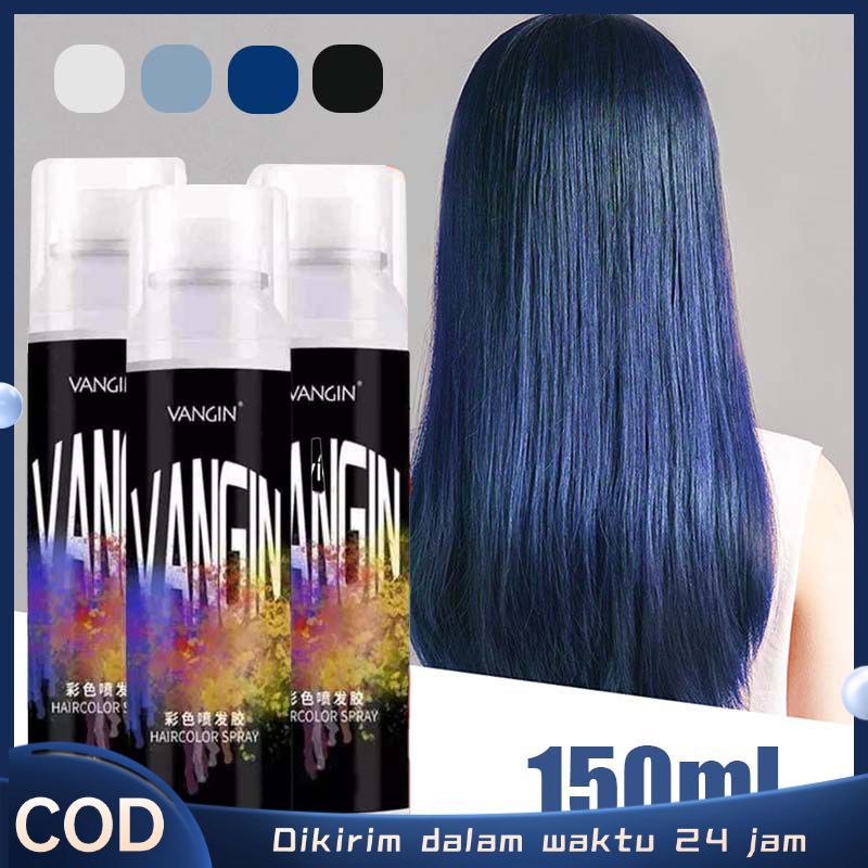 150ml Hair Color Spray Non Permanent Spray Warna Rambut Non Permanen Cat Rambut Semprot Sementara