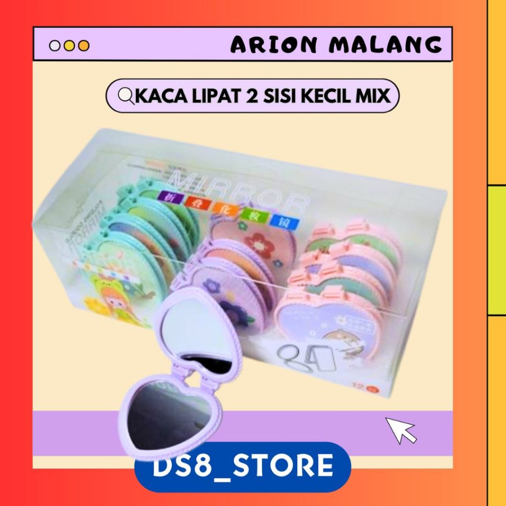 KACA LIPAT 2 SISI KECIL MIX