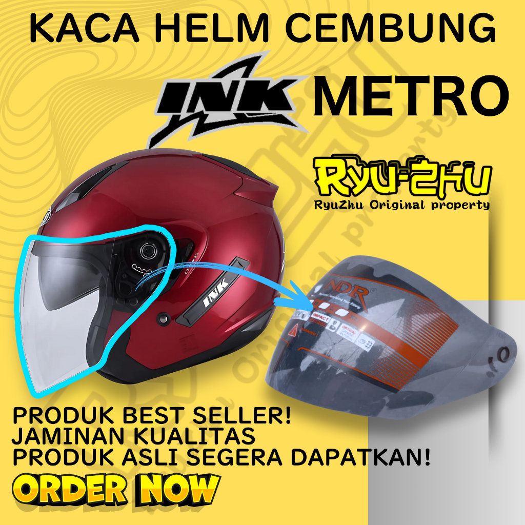 Kaca Helm INK METRO Visor Helmet CEMBUNG venom open ink metro 2