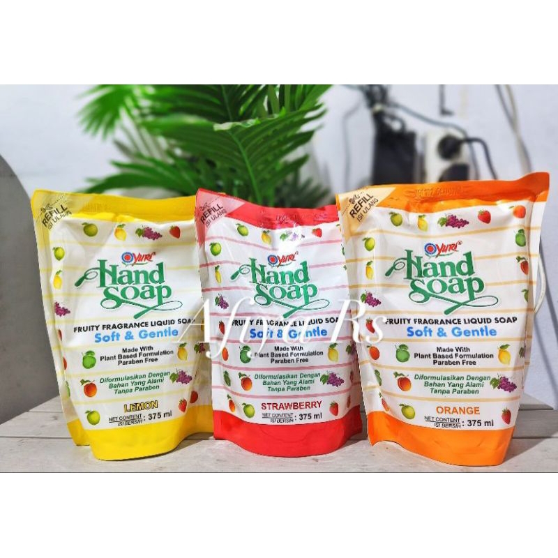 Yuri Hand Soap / Hand wash Sabun Cuci Tangan Refill 375 ml